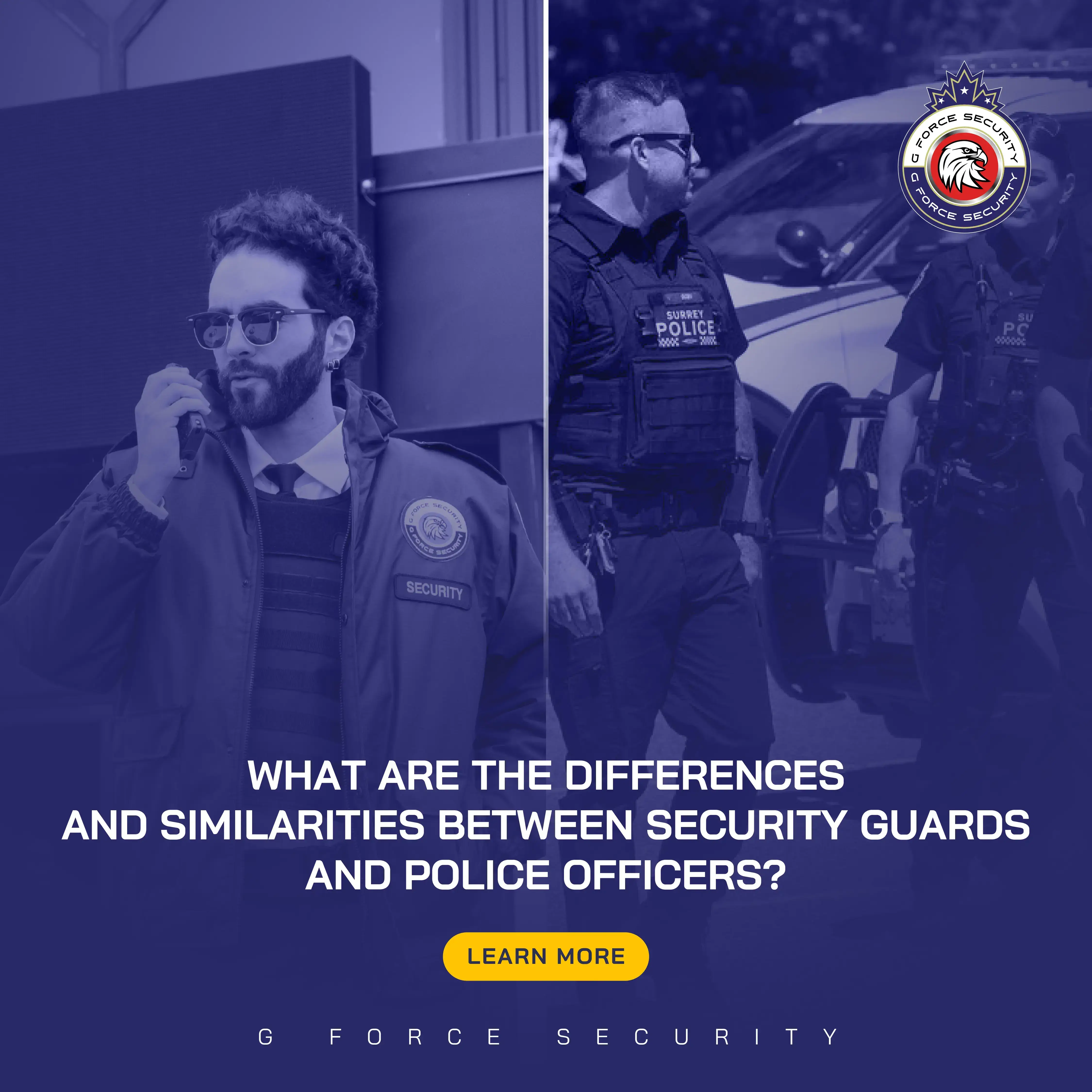 What are the Differences and Similarities Between Security Guards and Police Officers?