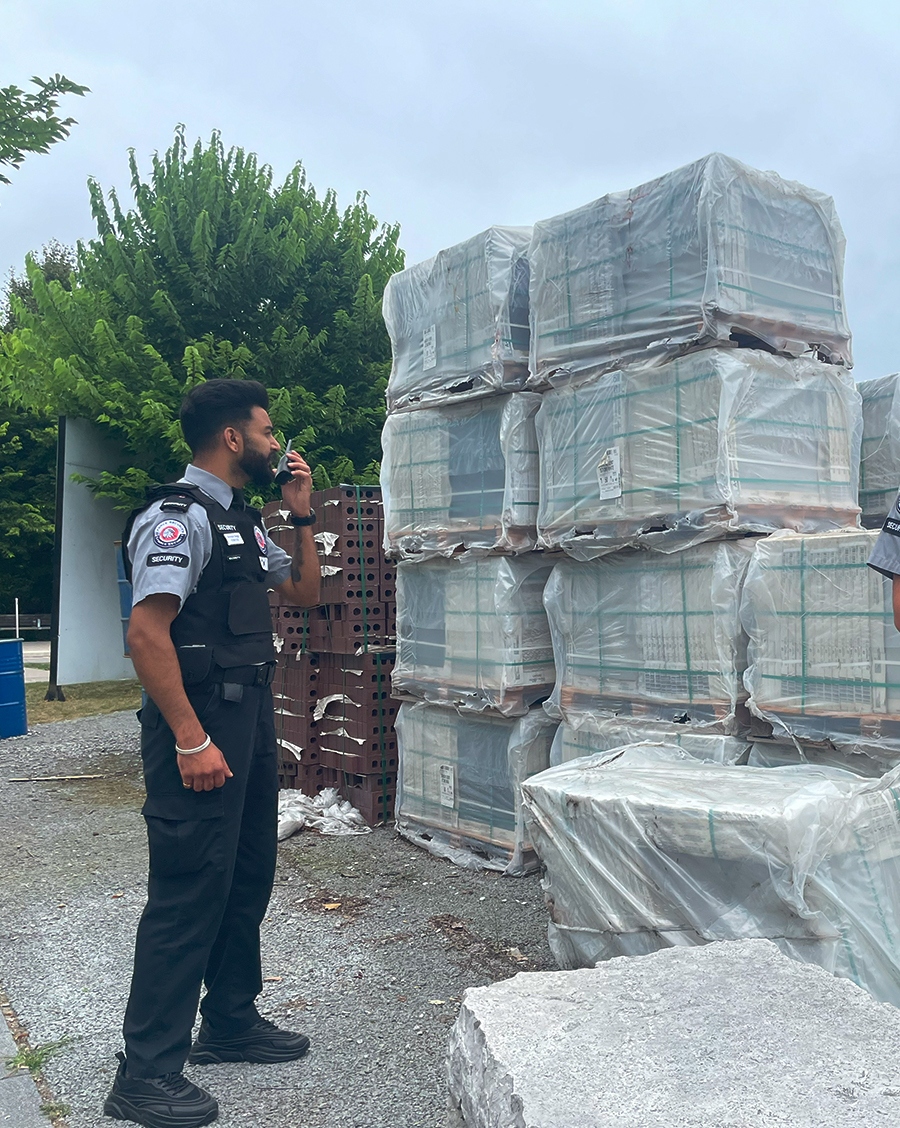 Warehouse security guard services